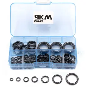 9km Dwlife 781827307830 Fishing Rod Repair Ceramic Guide Ring Replacement Kit 14 Sizes 0.13in To 1.86