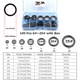 Yj2101bt-yj2104bt-b 9km 50 100pcs Rod Ceramic Ring Fishing Guide Repair Kit All Size With Box