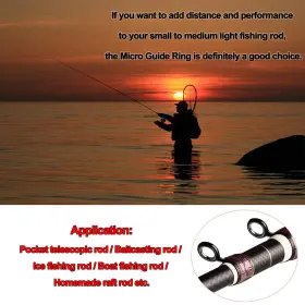 Yjmkmkt2001bt-yjmkmkt2002bt 9km 26pcs Fishing Rod Guides Mk&mkt Set Repair Kit Stainless Tip Top Guide Building #3