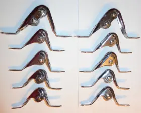Wo-47 Aftco Lot Of Two Used Sets Wind-on Heavy Duty Roller Fishing Rod Boat Guides