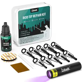 Dmc-5 Ailiaili Fishing Rod Tip Repair Kit Complete Supplies For Pole Re