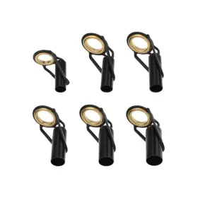 As Axis Spindleon 737-sc 6pcs Rod Pole Tip Top Guide Rings For Fishing Repair Black 5mm-7.5mm