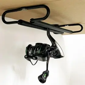 Auxphome 744591662604 Metal Fishing Reel Display Rack Ceiling Mount Storage Sp Inch