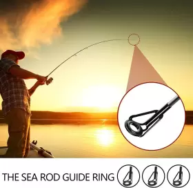 Bb Hapeayou 762844996818 Fishing Rod Tip Repair Kit Stainless Steel Ceramic Ring Pole Guide Eyelet Mixed #2