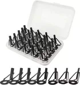 Bb Hapeayou 762844996818 Fishing Rod Tip Repair Kit Stainless Steel Ceramic Ring Pole Guide Eyelet Mixed