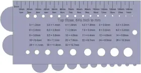 Crb Custom Rod Builder 744110025811 Fishing Tip Top And Guide Sizing Gauge #3