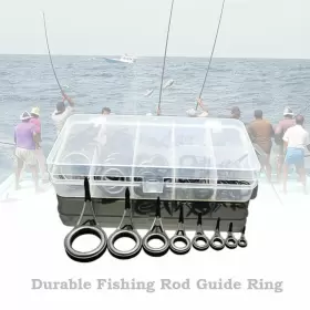 Docooler 603983415832 75pcs Various Sizes Fishing Rod Guide Tip Line Spinning Guid #2
