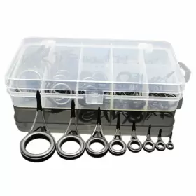 Docooler 603983415832 75pcs Various Sizes Fishing Rod Guide Tip Line Spinning Guid