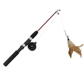 52129 Ethical Pet Products Spot Fishing Rod Ftn Reel Kitty Teaser - Cat Toy Pole Casts A Line Over