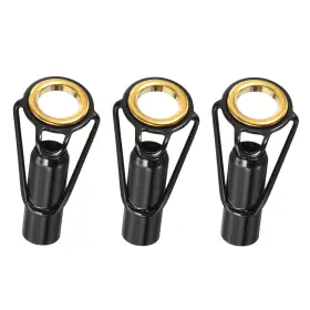 Fipux 699867987380 7mm Tube Dia Fishing Rod Tips Repair Kit 3pcs Stainless Steel Ring Guide