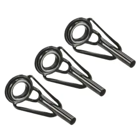 Fipux 699867988301 2.4mm Tube Dia Fishing Rod Tips Repair Kit 3pcs Stainless Steel Ring Guide