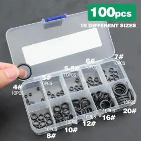 Fishingpepo 445014528530 101pcs 10 Sizes Fishing Rod Repair Kit Parts Wear Tip #2