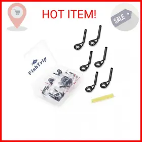 Fishtrip 313057942958 Micro Rod Tips Repair Kit - 30pcs Baitcasting Rods Fishing Tip Guides Replac
