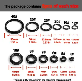 Fishtrip 705353733635 Fishing Rod Eyelet Repair Kit 60pcs/160pcs 12 Sizes Fishi #3