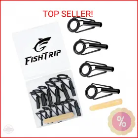 Fishtrip Yj1011bt Rod Tip Repair Kit 20pcs Fishing Tips Replacement Stainless Ste