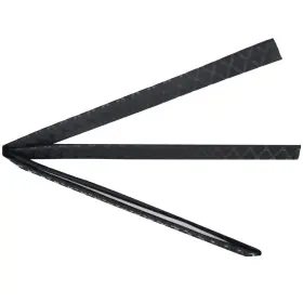 Globalmart-top Gt222950 Flat Width 71mm Durable Black Skidproof Heat Shrink Wrap Tube For Rod Grip 39ftft