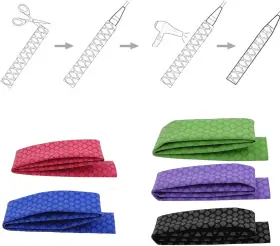 Greatfishing 705353586699 Fish Scale Pattern Heat Shrink Sleeve Wrap Fishing Bulding Handle Cork Rod Grip #3