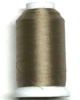 800-yard Gudebrod 2722 Gude Sylk Hazelnut Type 00 Polyamide Machine Twist Spool #3