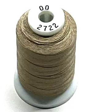 800-yard Gudebrod 2722 Gude Sylk Hazelnut Type 00 Polyamide Machine Twist Spool