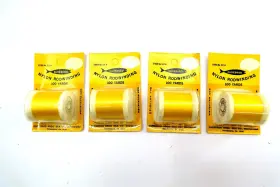 521b Gudebrod 4 Spools Yellow Nylon Rodwinding Fly Tying Thread 100 Yard Each 207 A