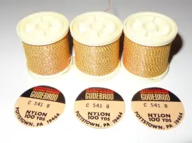 Gudebrod 521tc-541g Lot Of 3 New Trimar 100yd Size C Fishing Rod Building Thread Spools 541