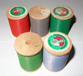 524nd Gudebrod Lot Of 5 New Different 1oz Ncp Sz D Fishing Rod Building Thread Spools