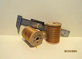 50yd Gudebrods - Discontinued Vintage Nos 50yd. Rod Winding Thread Nylon 50 Yds Sz. Ee Multi-color
