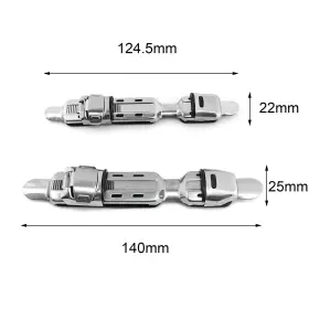 Heyous 728456071572 Fishing Reel Seat 2pcs Stainless Steel Deck Wheel Rod Clip #3