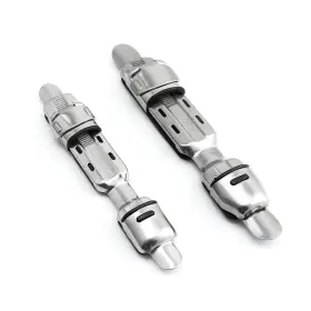Heyous 728456071572 Fishing Reel Seat 2pcs Stainless Steel Deck Wheel Rod Clip