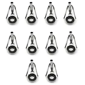 Frtfcgr-10 Heyous 10pcs Fishing Rod Tip Repair Kit Guides Top Tips Diy Eye