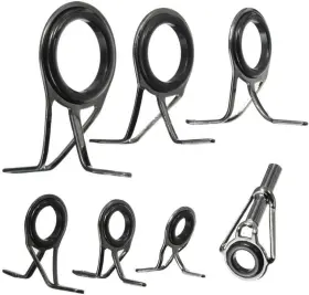 Honbay 726084907959 7pcs Set Mixed Sizes Fishing Rod Eyes Guides Line Rings Repair Kit