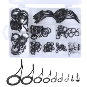 Iztor Gm01-fr2425 90 Pcs Fishing Rod Guide Kit - Stainless Steel Ceramic Eyelets 9 Sizes