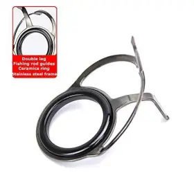 Jjzs 191814539302 8pcs Double Leg Fishing Rod Guides Repair Kit Ceramic Pole Guide #3