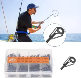 Keefe 445030487453 50 Pieces Fishing Rod Tip Repair Kit Tips Replacement For Freshwater Sal #2
