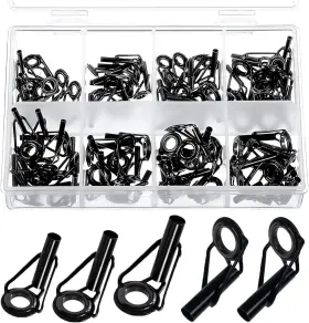Keefe 445030487453 50 Pieces Fishing Rod Tip Repair Kit Tips Replacement For Freshwater Sal