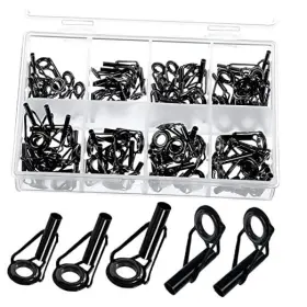 Keefe 796915762071 50 Pieces Fishing Rod Tip Repair Kit Tips Replacement For Pcs