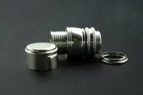 Lemke Concepts Lcr1 Fly Reel Seat Hardware - Down Locking For .640 Inserts Nickel