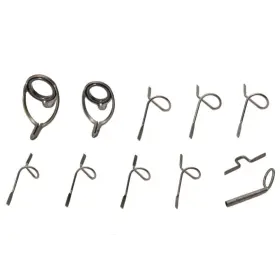 Lizhoumil 955189043215 11pcs Fly Fishing Rod Guides Set Tip Repair Kit Hard Snake A