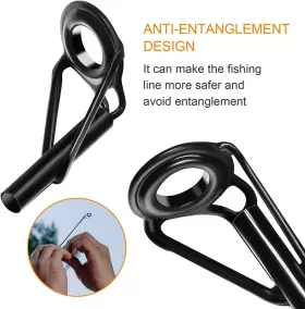 Yugou010 Loveyoulee 10 Pieces Fishing Rod Tip Repair Kit Tips Replacement For Freshwater #3