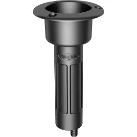 Mate Series P1000db Plastic Rod And Cup Holder - Drain Round Top Black