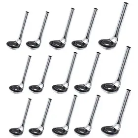 727-a Micro Traders Sp 15pcs Fishing Line Spinning Guide Eyes Rings Rod Tip Repair Kit