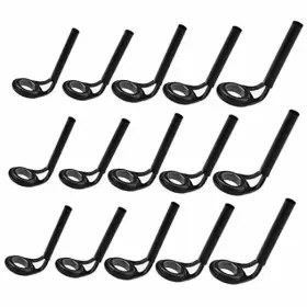 727-b Micro Traders Sp 15pcs Fishing Line Spinning Guide Eyes Rings Rod Tip Repair Kit