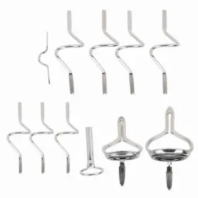 Mopfol Phdpa1f03/ph06-yy 11pcs Fly Fishing Rod Guide Set Stainless Steel Replacement Eyelets