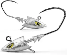 Ojy & Doiiiy 795081594608 And Saltwater Jig Head Fish Eye Swimbait Jighead 1.5oz Pack Of 5 New