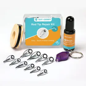 Ojydoiiiy 313100152150 Ojy&doiiiy Fishing Rod Tip Repair Kit With Glue Complete Supplies For Po