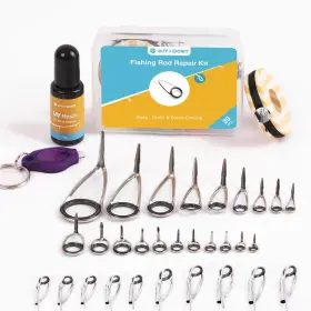 Ojydoiiiy 445008349363 Fishing Rod Eyelet Repair Kit Complete Emergency Quick-fix