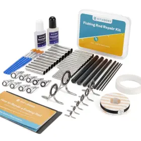 Ojydoiiiy 717929084041 Fishing Rod Repair Kit Complete Easy&quick Approach To Broken Fishing