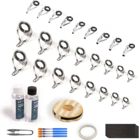 Ojydoiiiy 726084482388 Ojy&doiiiy Fishing Rod Repair Kit All-in-one Supplies For Pole Eyelets