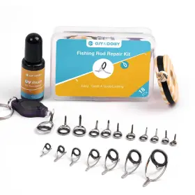 Ojydoiiiy 754479859408 Fishing Rod Eyelet Repair Kit Complete Emergency Quick-fix Pole Eyes