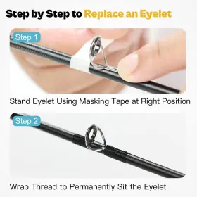 Ojydoiiiy 754479859446 Fishing Rod Eyelet And Tip Repair Kit For Pole Eye Replacement With R #3